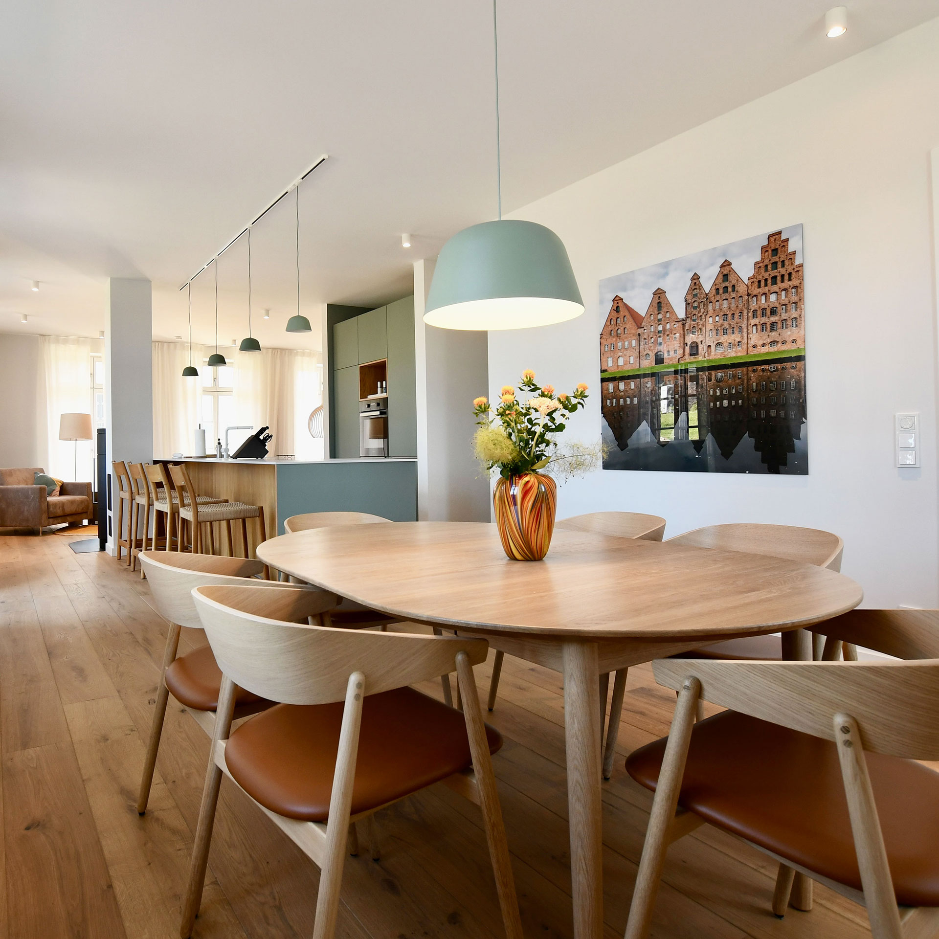 Schöne Aussicht Rosenhagen Ferienwohnung Ostsee mieten Haus 3 Wohnung 1