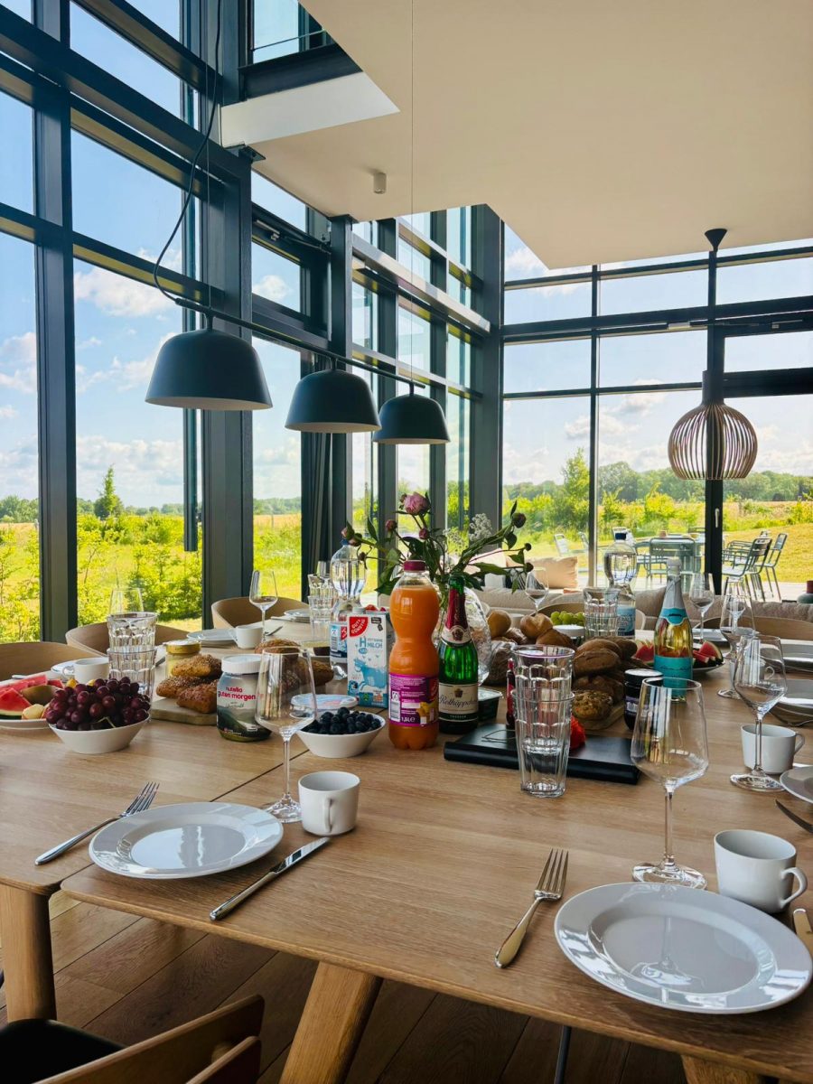 Schöne Aussicht Rosenhagen Feierlaune im Wintergarten